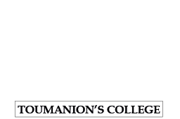 Toumanion's College